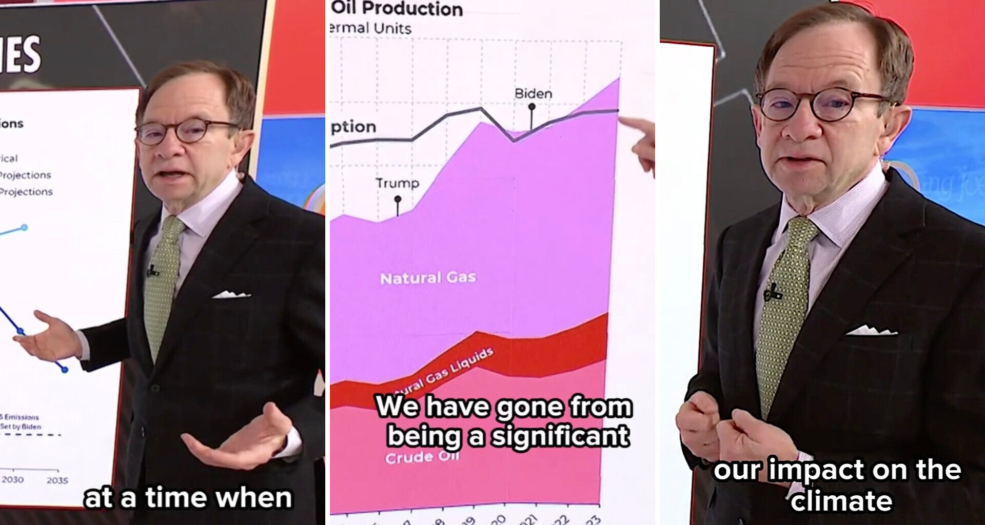 "We are actually producing oil and gas at record amounts."