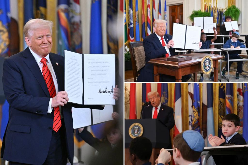 Trump signs order aimed at eliminating Education Department