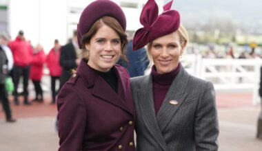 Zara Tindall & Princess Eugenie coordinate outfits as they join glam Cheltenham racegoers at chilly Style Wednesday