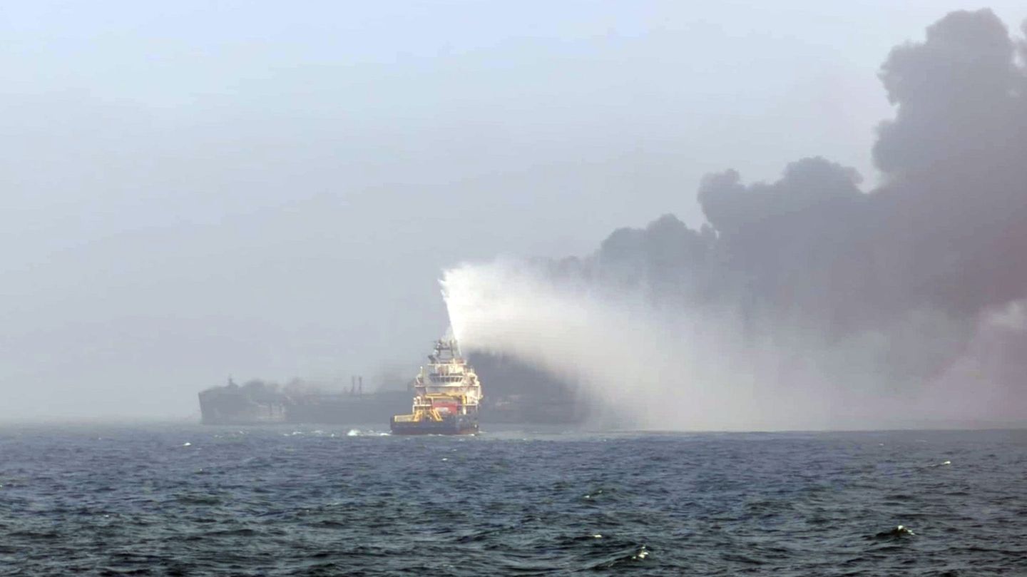 "Stena Immaculate": Öltanker brennt nach Kollision auf der Nordsee