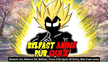 Belfast Anime Pub Quiz at Botanic Inn (April 17th)
