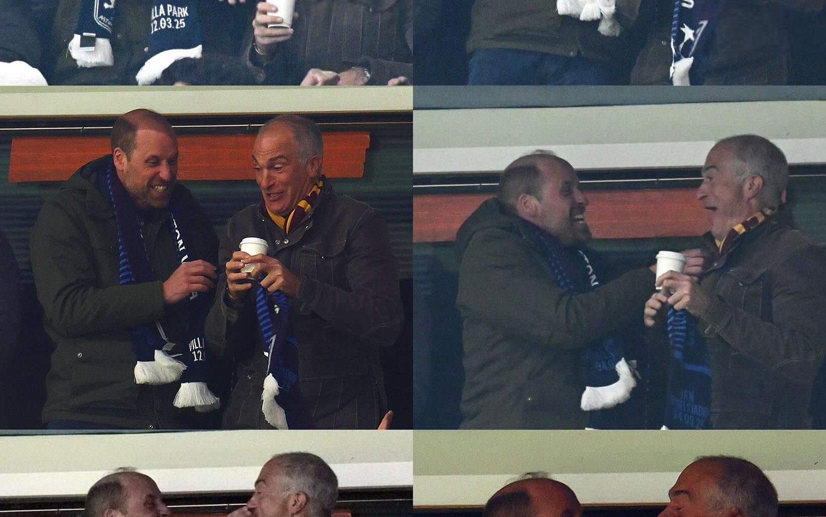 Peince William excited at Aston Villa match