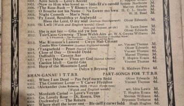 For any Welsh music history nerds.