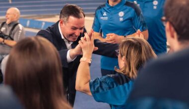 Guillaume de Luxembourg encourage les sportifs avant les Special Olympics