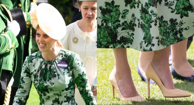 Princess Beatrice Pops in Yellow Pastel Pumps at Royal Ascot 2024