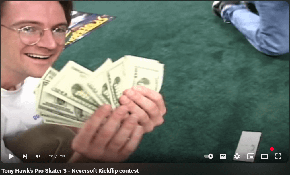 Never forget that Jacob Rees-Mogg's love of money started when he won $1200 for being the first person to successfully land a kickflip after the release of Tony Hawk's Pro Skater 3
