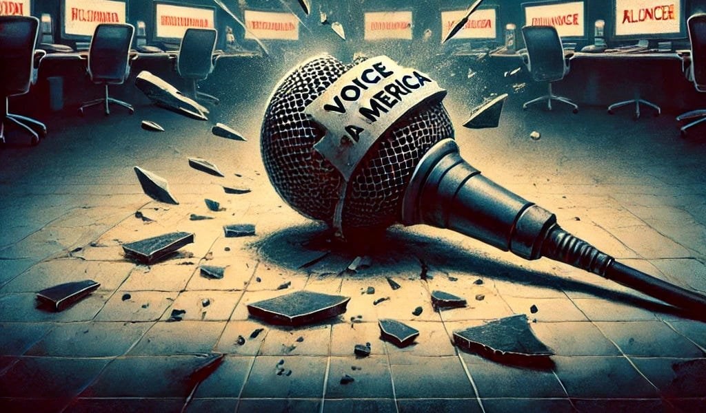 The muzzling of US-funded global media - Silencing America's voice to the world speaks volumes about what America is becoming.