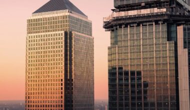 Sunsets in Canary Wharf lately