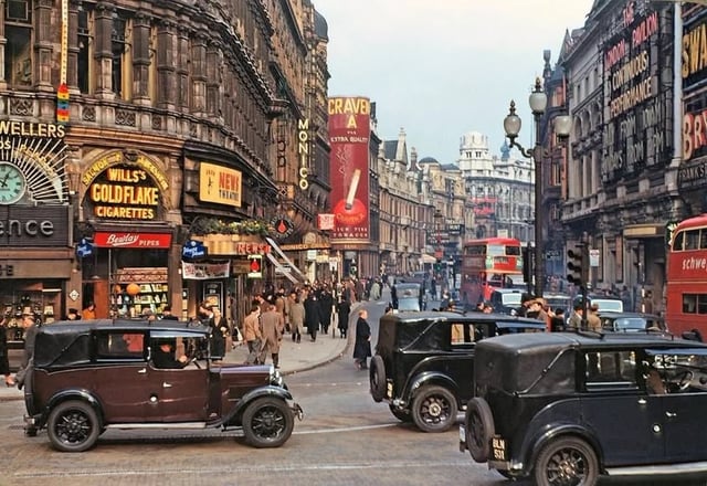 Shaftesbury Ave, 1949; Tooting, 1900s.