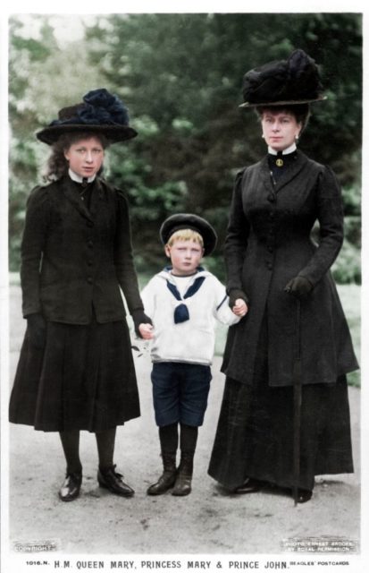 Princess Mary, Prince John, Queen Mary