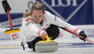 Homan beats Lithuania, falls to Scotland on opening day at women's curling worlds