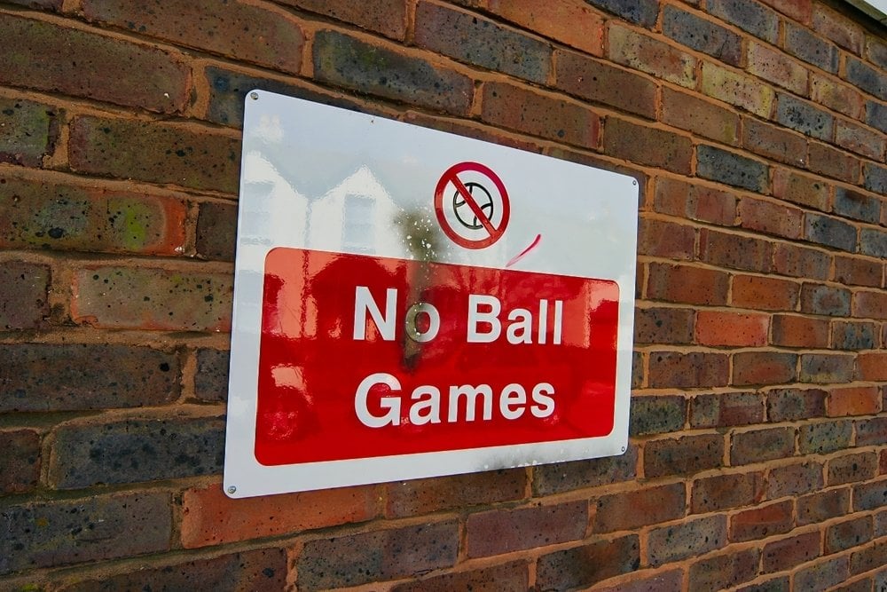 ‘No Ball Games’ signs are being taken down around London to encourage activity outside