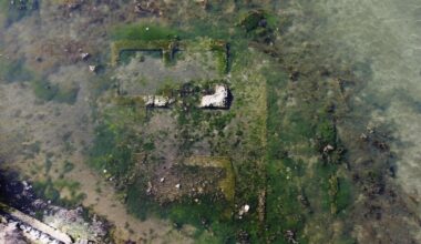 Ancient Roman villa emerges from Lake Fusaro in Italy