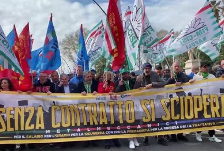 Metalmeccanici, al via manifestazioni in tutta Italia