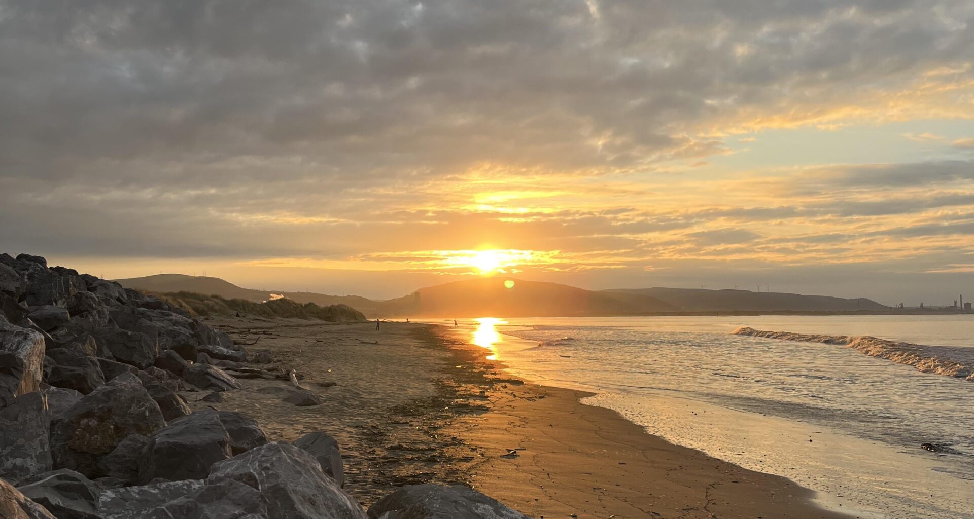 Sunrise at Swansea Uni