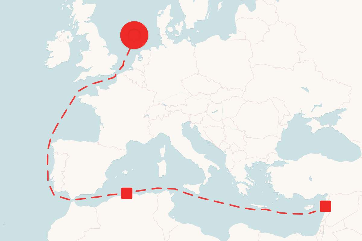 Map Shows Russian Warship Escorting Cargo Vessel off NATO Ally's Coast