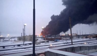 Ukrainian drones strike Rosneft refinery in Syzran, Russia