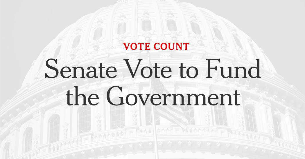 How Each Senator Voted on the Spending Bill to Avert a Government Shutdown