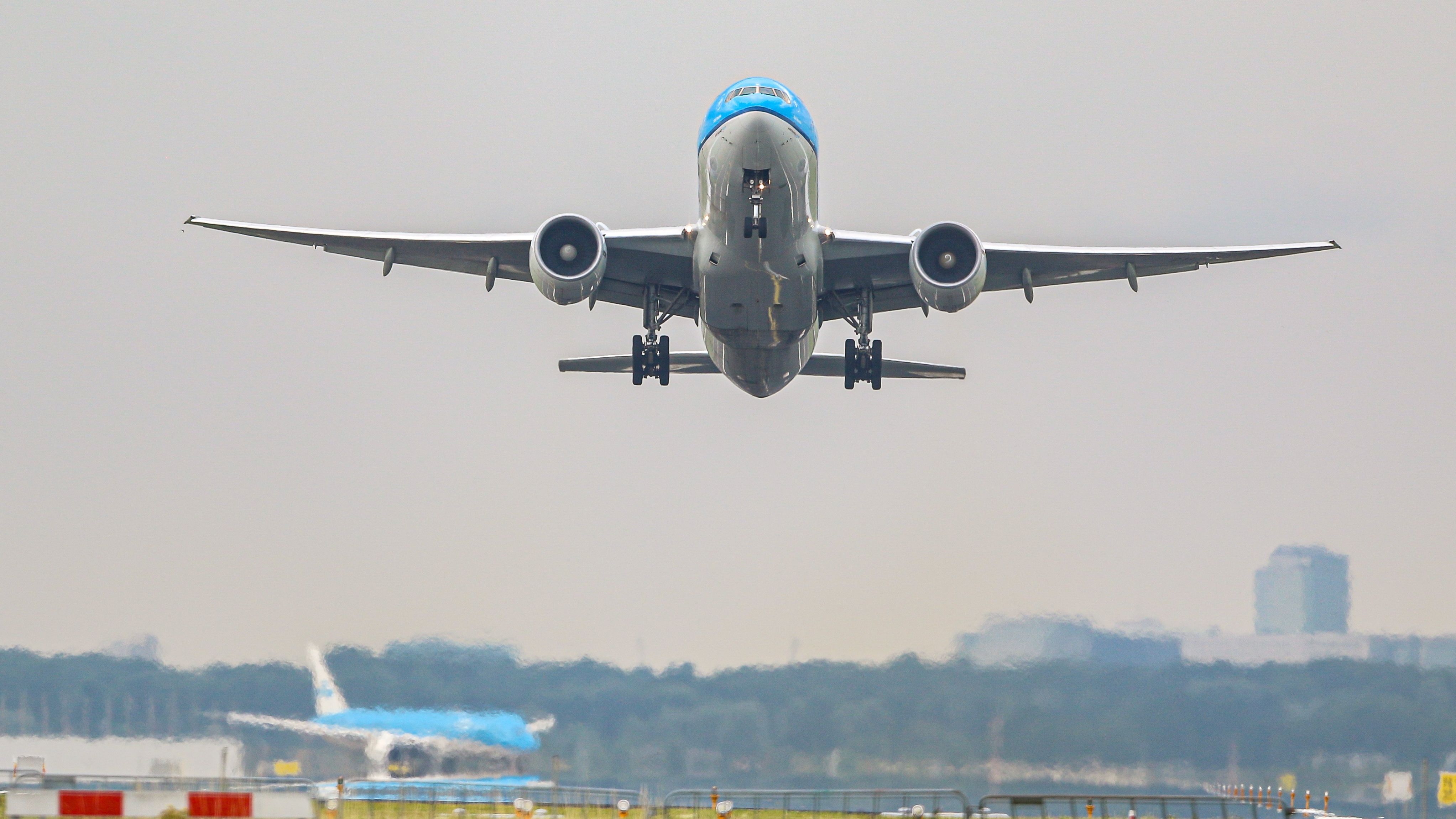 KLM plane at Amsterdam Schiphol Airport