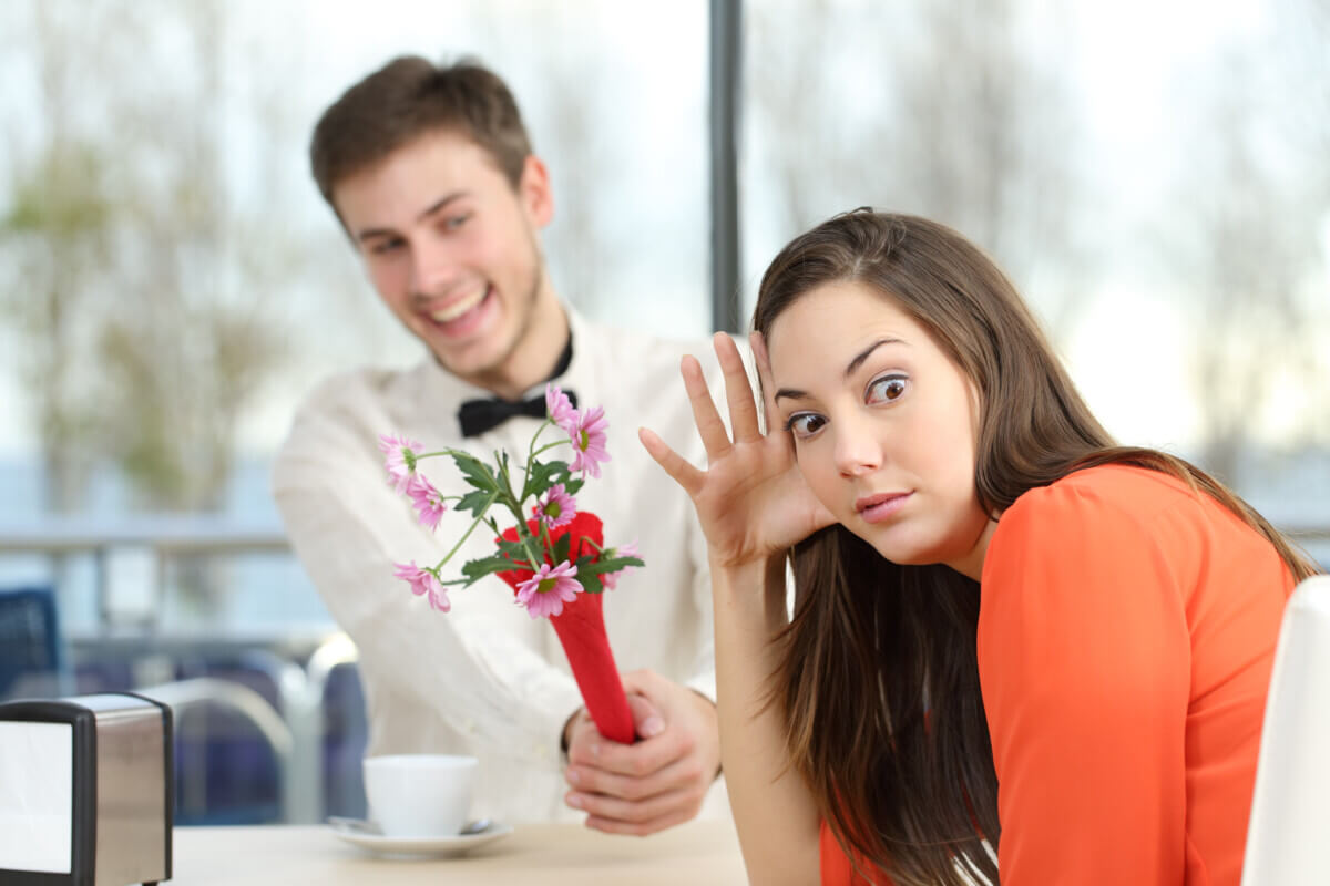 A woman turned off by a first date