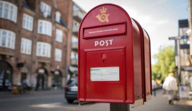 An image of a red PostNord postbox. File pic: PostNord
