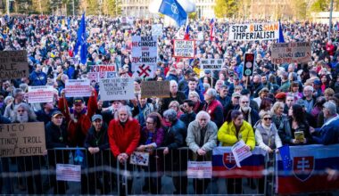 'Slovakia is Europe' — thousands of protestors take to the streets against Fico's pro-Kremlin agenda