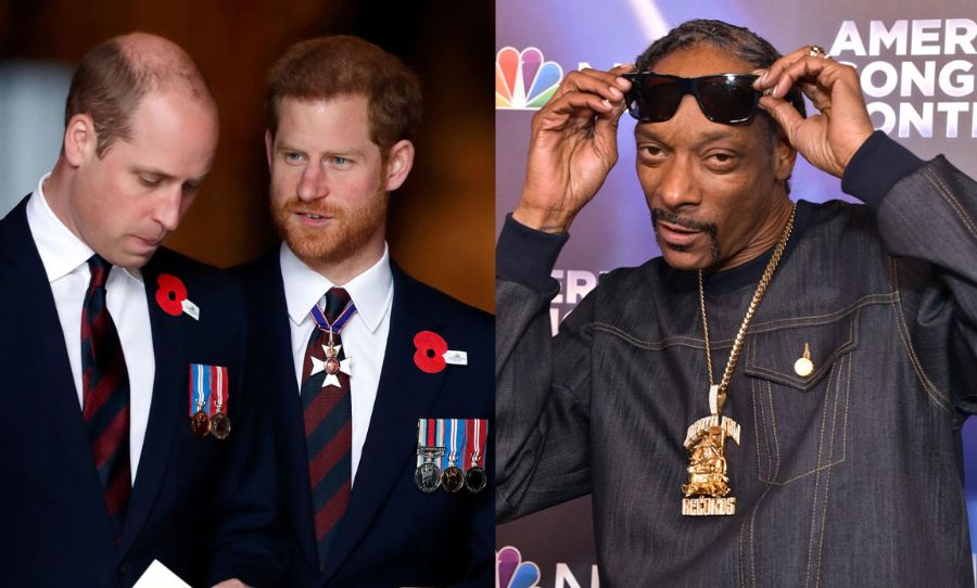 Snoop Dogg Offers to Help Prince William and Harry Reconcile -