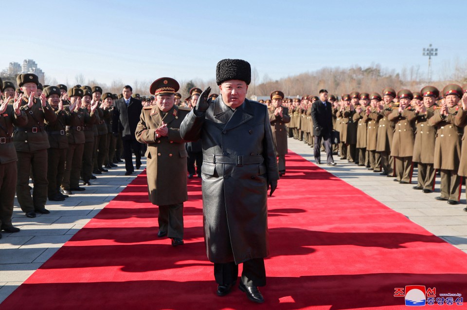 Kim Jong Un at the Kang Kon Military Academy.