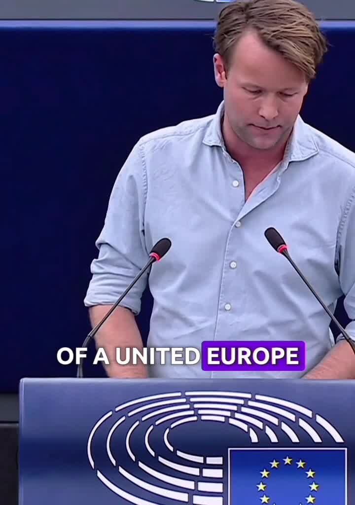 “Too many of you still believe we can sit back and rely on NATO [..] As President Zelenskyy said, it is time for the Armed Forces of Europe to be created” – Reinier van Lanschot [Volt Europa MEP]