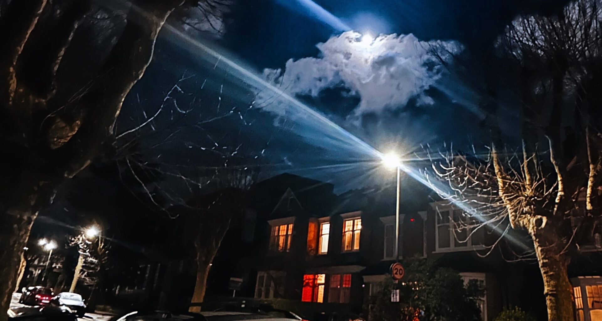 Moon over North London