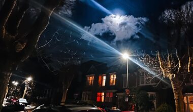Moon over North London