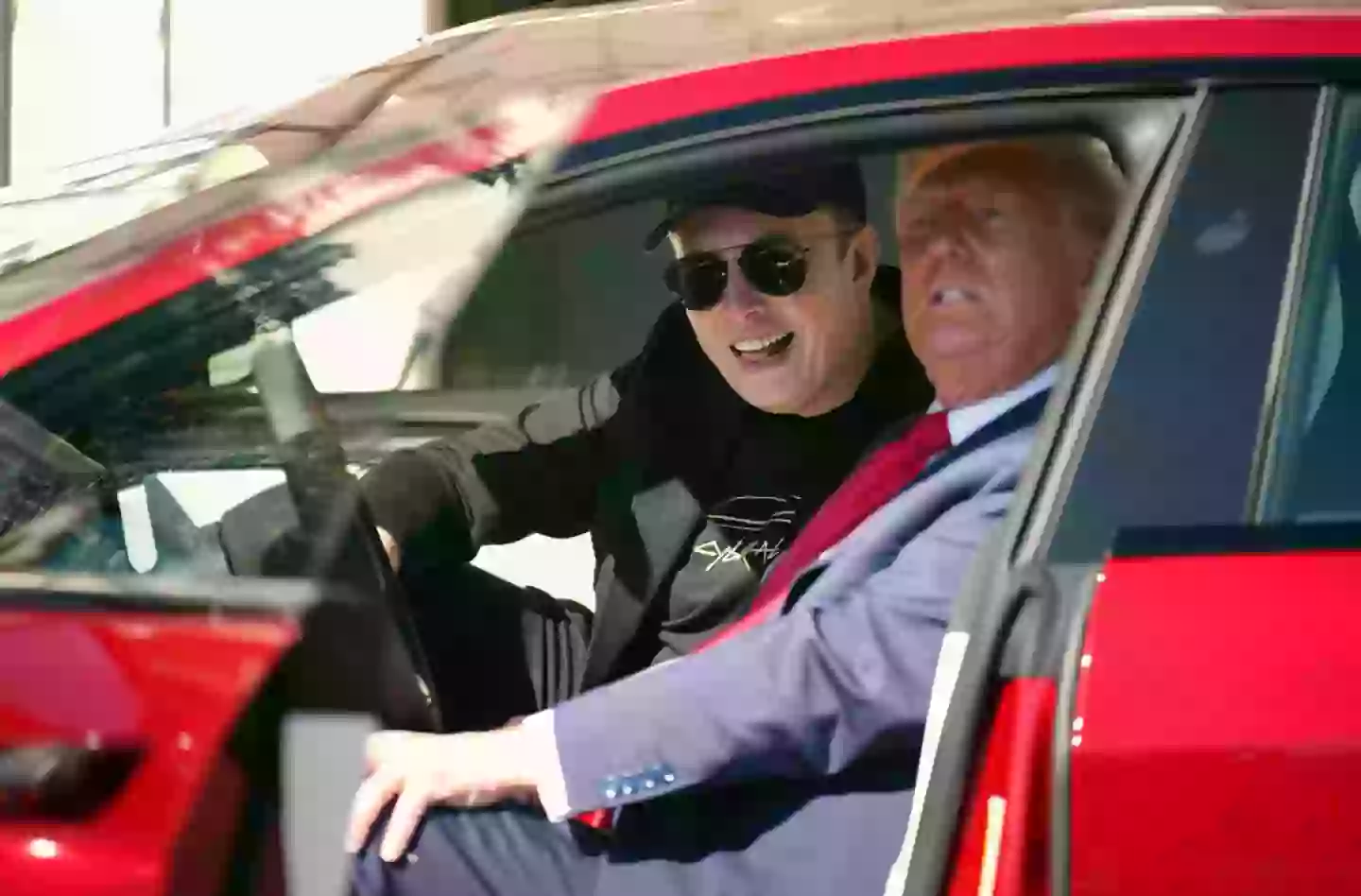 Tesla's value has dramatically increased since the POTUS purchased one this week (Andrew Harnik/Getty Images)