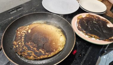 I burnt the pancakes and the kids are crying