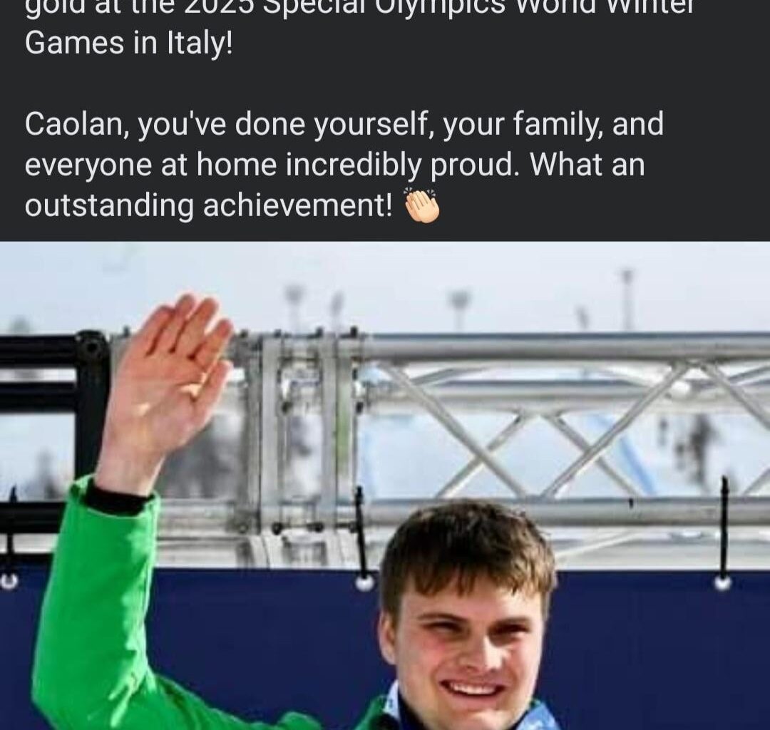 We have 2 GOLD Meadilsts at the Special Olympics