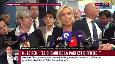 "Un chemin compliqué" : Marine Le Pen réagit après le clash Trump-Zelensky
