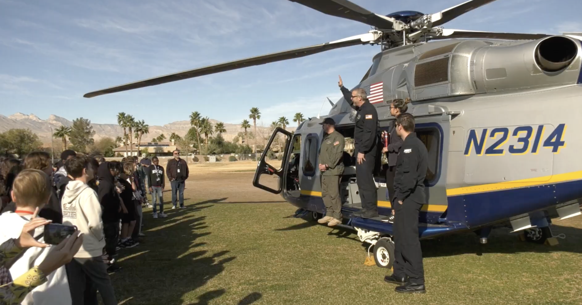 Nuclear Emergency Support Team helicopter makes first-ever Nevada school visit