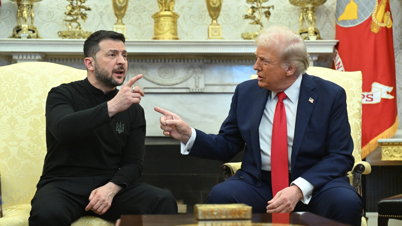 Zelenskyy leaves White House early after Trump argument : NPR