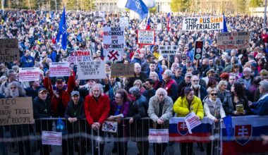 Slovakian crowds continue protest against pro-Russian policies of populist premier Robert Fico