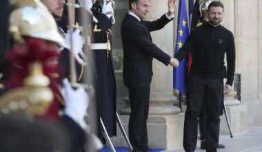 Macron says a proposed European force for Ukraine could 'respond' if attacked by Russia.