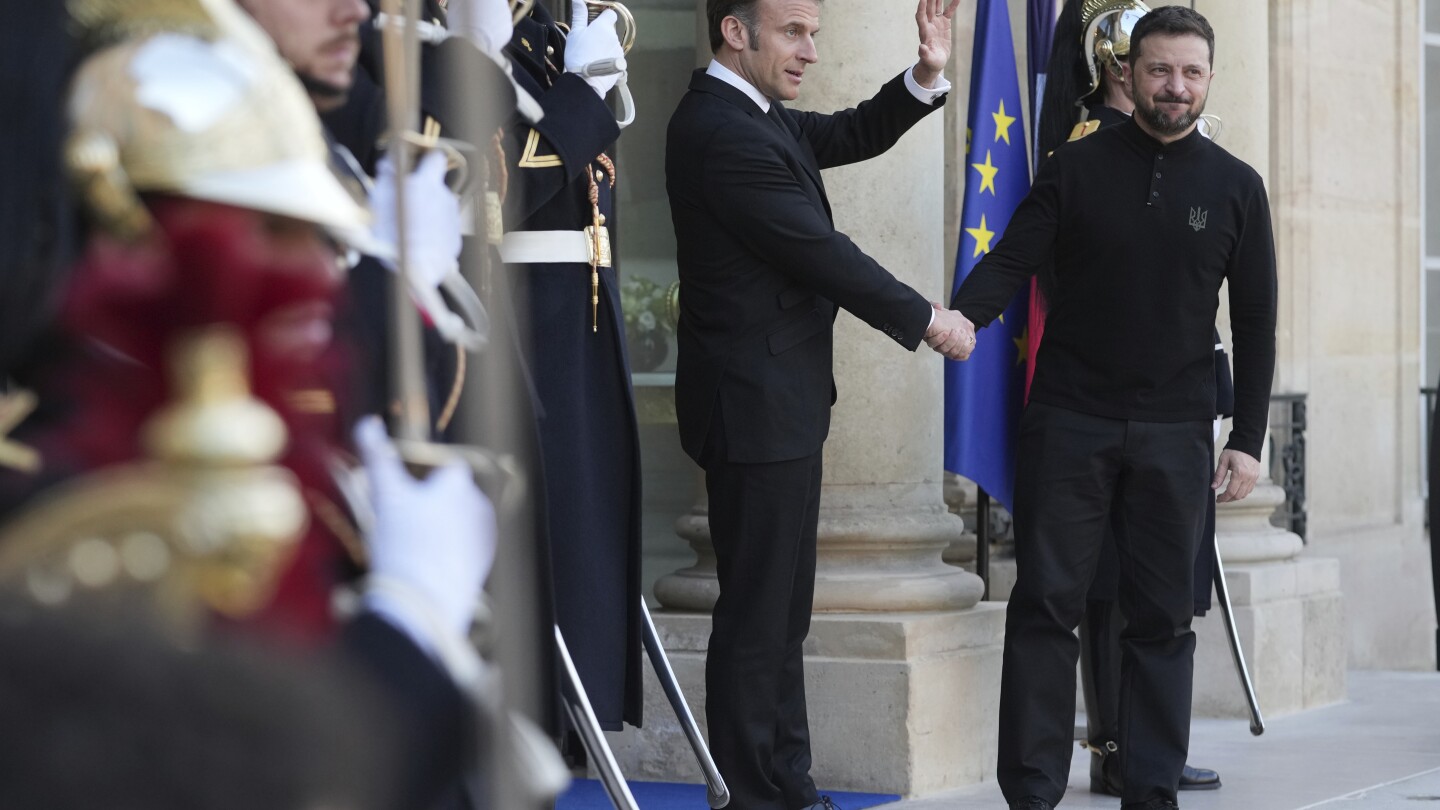 Macron says a proposed European force for Ukraine could 'respond' if attacked by Russia.