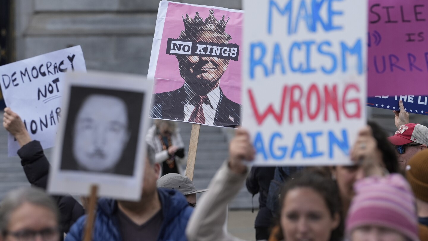 Demonstrators across 50 states look to unify opposition to Trump