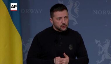 Ukraine president and Norway PM comment after talks on ceasefire suggestions