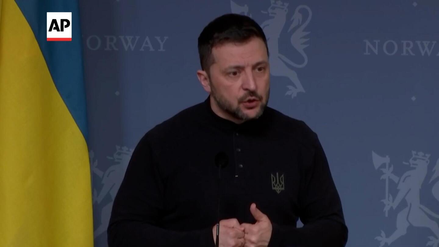 Ukraine president and Norway PM comment after talks on ceasefire suggestions