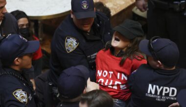 Jewish protesters flood Trump Tower's lobby to demand Mahmoud Khalil's release