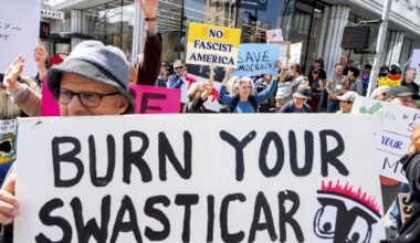 Protesters rebelling against Musk's DOGE swarm Tesla showrooms