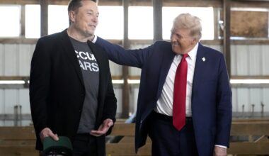 Trump selects a new Tesla to show support for Elon Musk