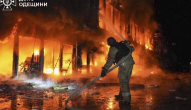 Russian drones strike the Ukrainian port city of Odesa