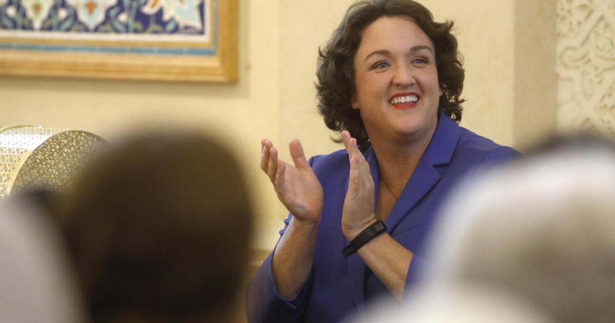 Column: Katie Porter has a shot at being California's next governor, but there's a big hitch