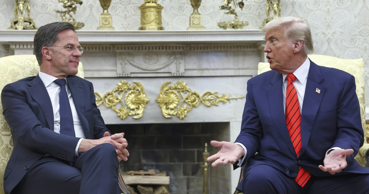 Meeting with NATO chief, Trump doubles down on territorial foreign policy goals