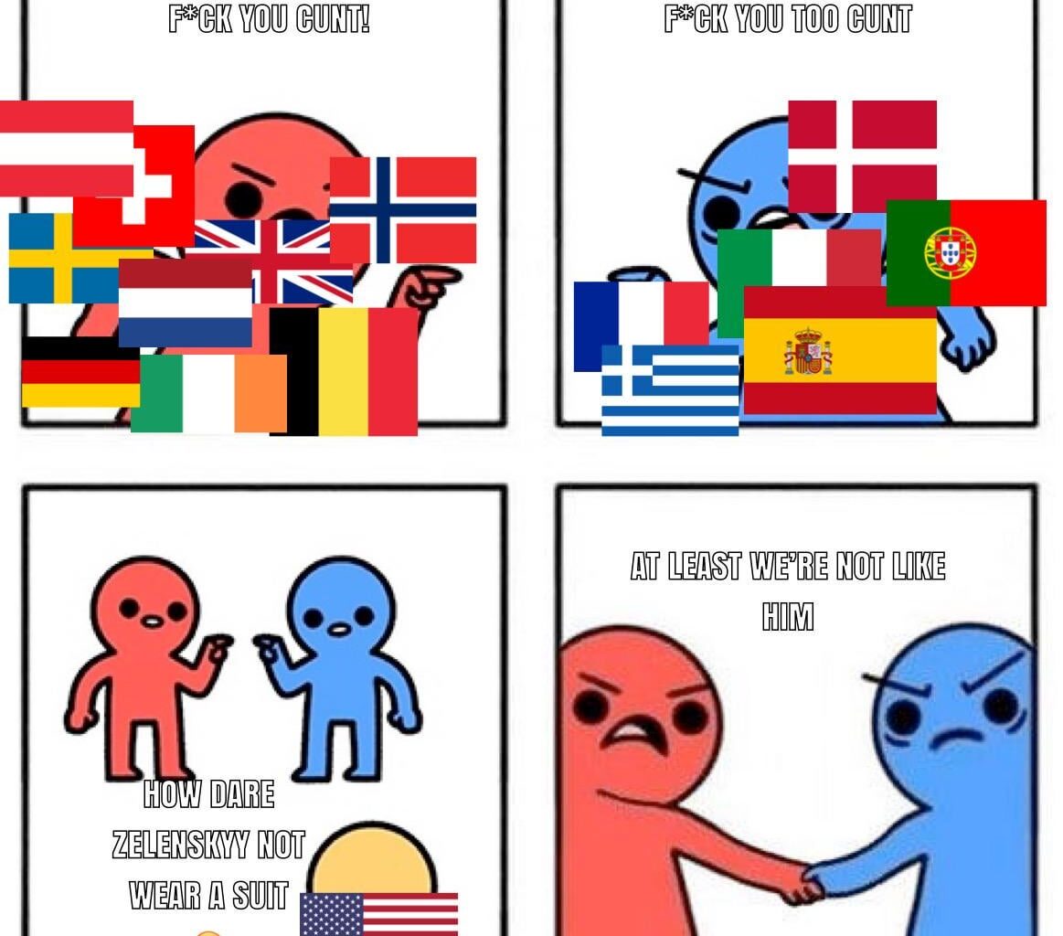 we may banter each other but we agree with one thing: